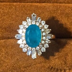 Elegant Blue Gemstone Ring